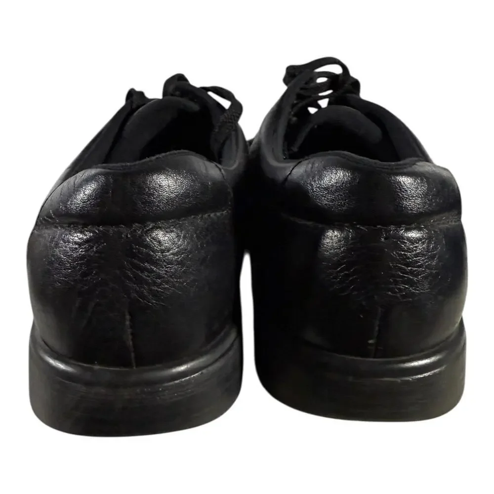 SAS Bout Time Shoes Men’s Size 8.5 M Black Leather Moc Toe Lace Up Comfort